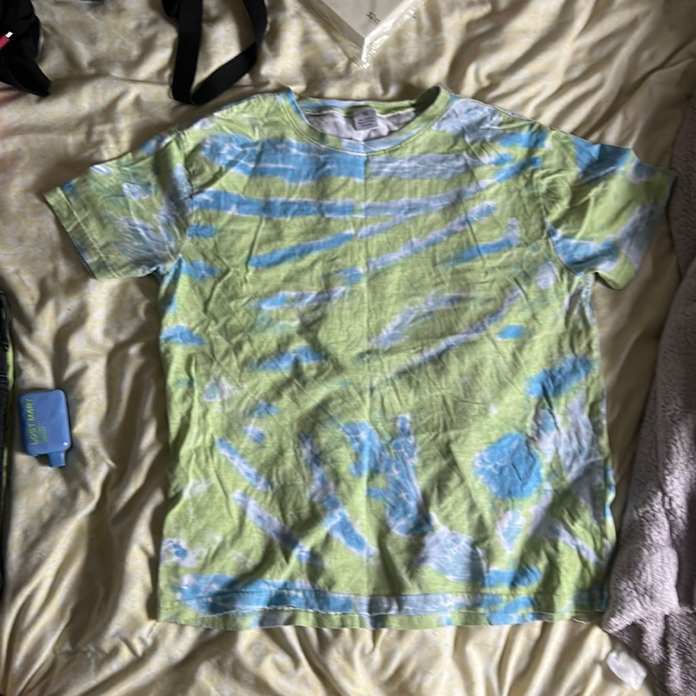Blue and Green Tie-dye t-shirt